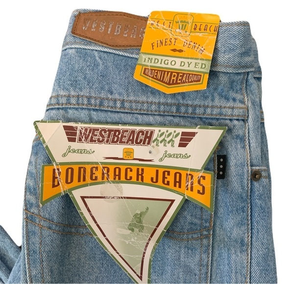 Westbeach 30 Light Blue NOS Vintage Jeans - Picture 2 of 4